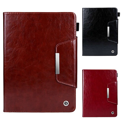 

Case For Apple iPad Air / iPad (2018) Magnetic / Flip / with Stand Full Body Cases Solid Colored Hard PU Leather for iPad Pro 9.7'' / iPad (2017) / iPad Air 2/Mini 1/2/3/4