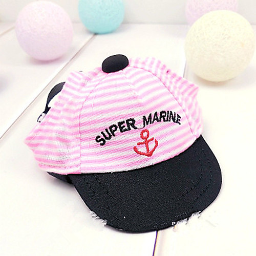 

Cat Dog Bandanas & Hats Sport Hat Visor Cap Winter Dog Clothes Red Blue Costume Cotton Stripes British Holiday Casual / Daily Windproof S M L