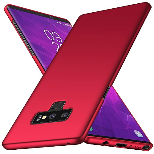 

Case For Samsung Galaxy Note 8 / Note 9 Ultra-thin Back Cover Solid Colored Hard PU Leather for Note 5 Edge / Note 8 / Note 9