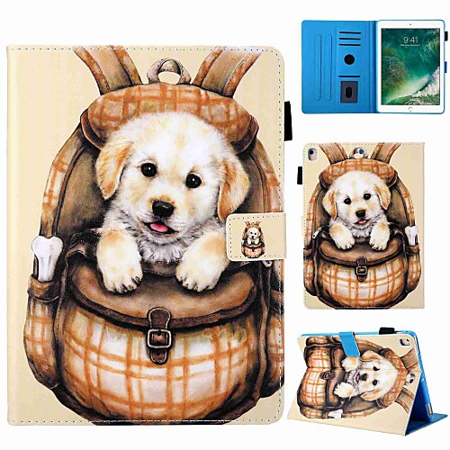 

Case For Apple iPad mini 5/iPad New Air(2019) Auto Sleep/Wake Up/Magnetic/Flip Full Body Case Cartoon / Dog PU Leather for iPad Pro 9.7''/iPad (2017)/(2018)/Pro 10.5/Air 2/Air/iPad 2/3/4/Mini 1/2/3/4