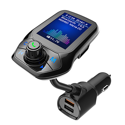 

T43 FM Transmitter / Bluetooth Car Kit Bluetooth / QC 3.0 / Speaker Car