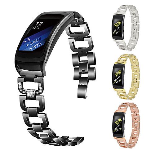 

Watch Band for Gear Fit2 Pro Samsung Galaxy Butterfly Buckle Stainless Steel Wrist Strap