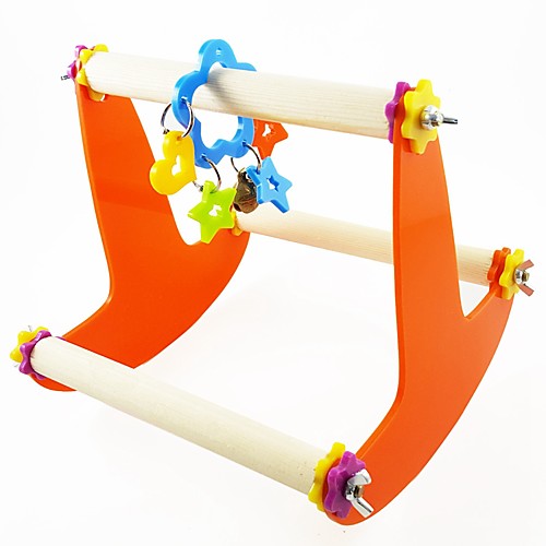 

Bird Perches & Ladders Pet Friendly Focus Toy Felt / Fabric Toys Parrot Wood 24 cm