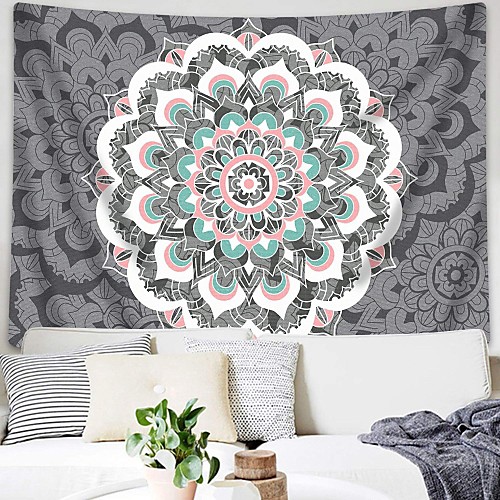 

Mandala Bohemian Wall Tapestry Art Decor Blanket Curtain Hanging Home Bedroom Living Room Dorm Decoration Boho Hippie Psychedelic Floral Flower Lotus Indian