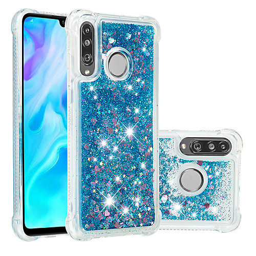 

Case For Huawei Huawei P20 / Huawei P20 Pro / Huawei P20 lite Shockproof / Flowing Liquid / Transparent Back Cover Glitter Shine Soft TPU / P10 Lite