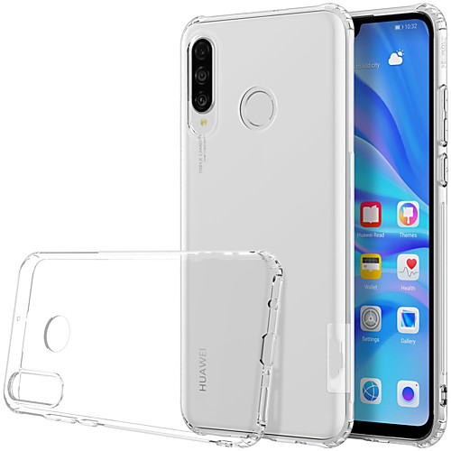 

Case For Huawei Huawei P30 Lite Shockproof / Transparent Back Cover Transparent Soft TPU
