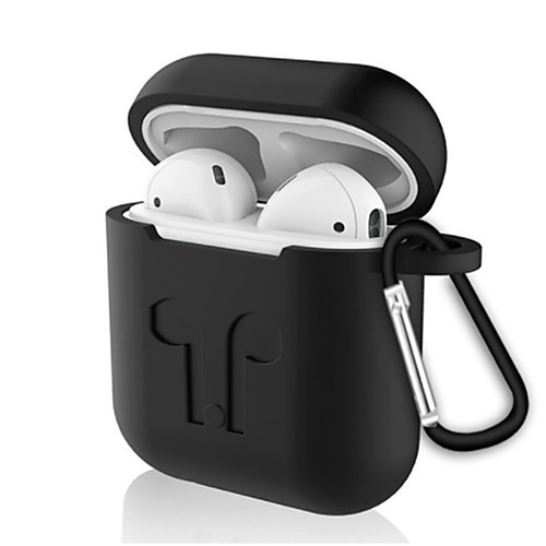 

Qi Wireless Charging Cover Case / Ear Hooks Simple Style Apple Airpods Water Proof Scratch-proof Silicon Rubber