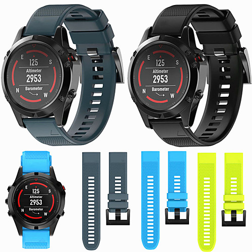 

Smart Watch Band for Garmin 1 pcs DIY Tools Silicone Replacement Wrist Strap for Fenix 5x Fenix 5x Plus Fenix 3 HR Fenix 3 Sapphire Fenix 3