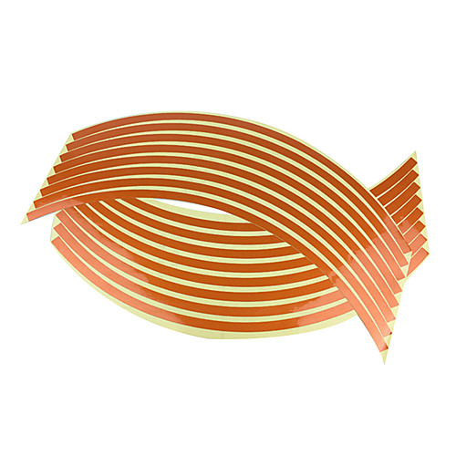 

16pcs/set Strips Wheel Stickers Decals 34cm/18inch Reflective Pick Tape Bicycle Motorcycle Auto Tapes