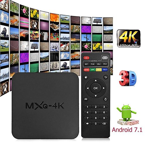

MXQ 4K Android 7.1 2.4G WIFI DLNA Smart TV Box RK3229 Quad Core 1G8G Set-top Box Media Player