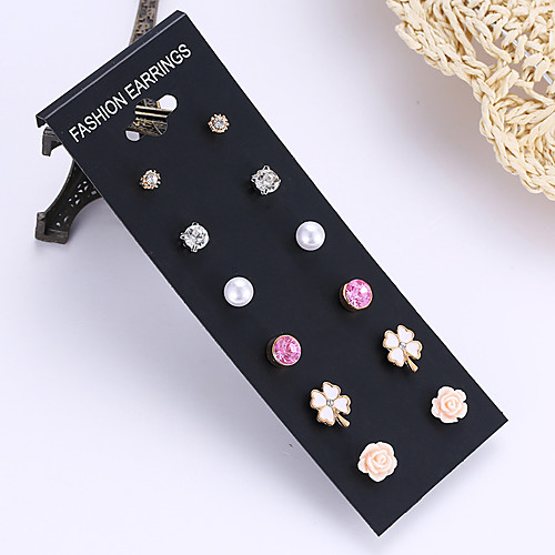 

Women's Stud Earrings Earrings Earrings Jewelry Purple For Party Daily Street Holiday Festival 6 Pairs