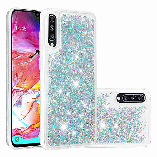 

Case For Samsung Galaxy Galaxy A7(2018) / A3(2017) / A5(2017) Flowing Liquid / Transparent Back Cover Glitter Shine Soft TPU