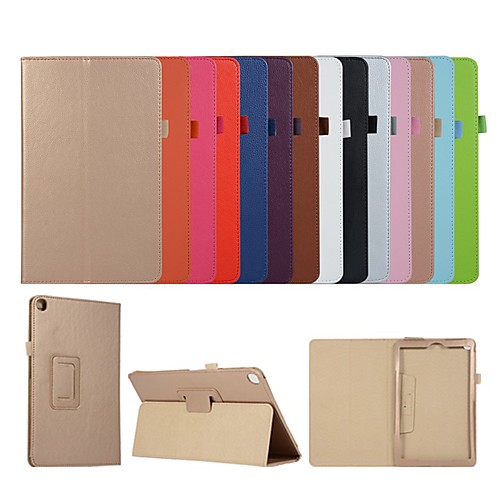 

Case For Samsung Galaxy Samsung Tab A 10.1(2019)T510 Shockproof / Flip / Ultra-thin Full Body Cases Solid Colored Hard PU Leather