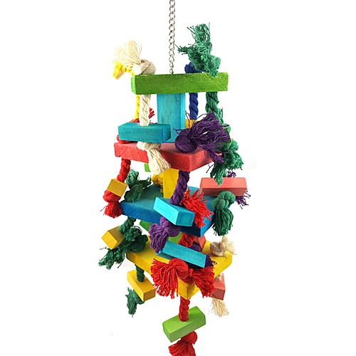 

Bird Perches & Ladders Pet Friendly Focus Toy Felt / Fabric Toys Parrot Wood 11 cm