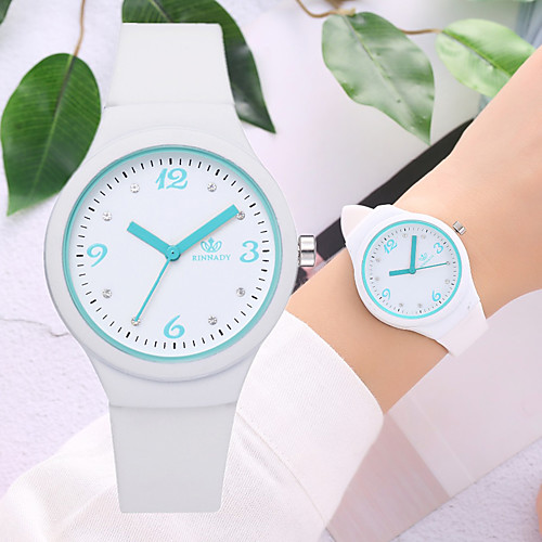 

Women's Quartz Watches Sparkle Classic Black Red Green Silicone Chinese Quartz Red Purple Burgundy Chronograph Cute Creative 1 pc Analog Two Years Battery Life