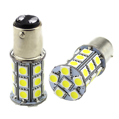 

2pcs 1157 BAY15D LED Car Light Bulbs 3W 24V SMD 5050 27 LED Lamp for Turn Signal Light Fog Light Tail Light Rear Fog Light