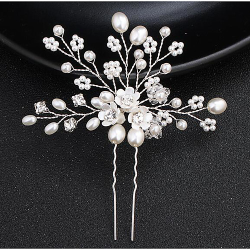 

Women's For Daily Wedding Party Imitation Pearl Alloy Silver 1pc