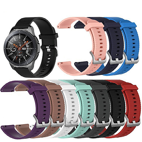 

Watch Band for Gear S3 Frontier / Gear S3 Classic / Samsung Galaxy Watch 46 Samsung Galaxy Sport Band / Classic Buckle Silicone Wrist Strap