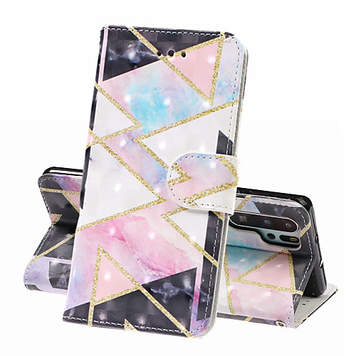 

Case For Huawei Huawei P20 Pro / Huawei P20 lite / Huawei P30 Wallet / Card Holder / Shockproof Full Body Cases Geometric Pattern Hard PU Leather