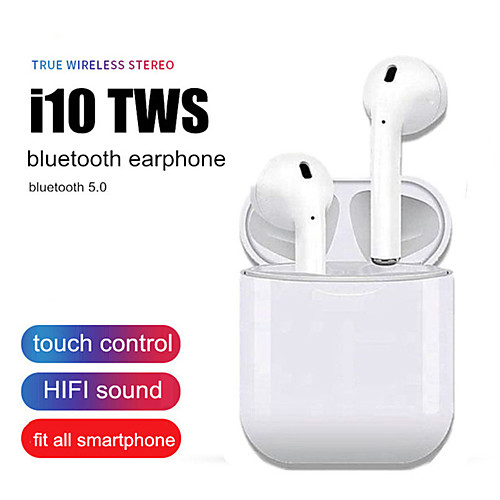 

LITBest i10 TWS Bluetooth 5.0 Earphone Wireless Stereo Bass Earbuds Sport Headphones with Touch Control Charging Box for Iphone Xiaomi Samsung