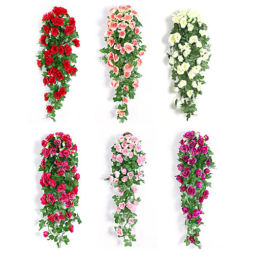 

Artificial Flower Plastic Wedding Vine Wall Flower Vine 1