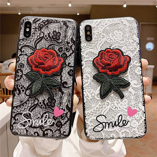 

Case For Apple iPhone XR / iPhone XS Max Pattern / Mirror Back Cover Flower Hard TPU for iPhone X XS 8 8PLUS 7 7PLUS 6 6PLUS 6S 6S PLUS