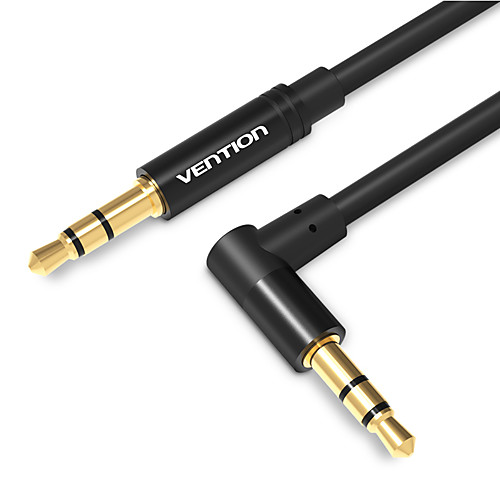 

Vention 3.5mm Jack Audio Cable 3.5 Male to Male Cable Audio 90 Degree Right Angle AUX Cable for Car Headphone MP3/4 Aux Cord 0.5m