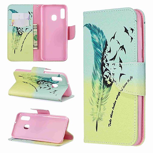 

Case For Samsung Galaxy A70(2019)/A20e Pattern / Magnetic / Flip Full Body Cases Feathers Hard PU Leather for Galaxy A10/ A30/A20/A30/A40/A50/A70 2018/A6 2018/A8 Plus 2018/A7 2017/A5 2017