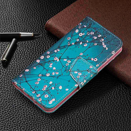 

Case For Samsung Galaxy Galaxy A7(2018) / Galaxy A10(2019) / Galaxy A30(2019) Wallet / Card Holder / with Stand Full Body Cases Flower Hard PU Leather