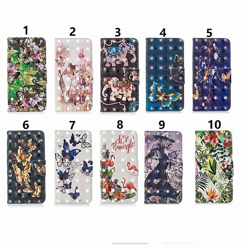 

Case For Huawei Huawei P30 / Huawei P30 Pro / Huawei P30 Lite Wallet / Shockproof / with Stand Full Body Cases Cat / Butterfly / Animal Hard PU Leather