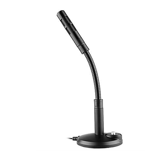 

Desktop Microphone 3.5mm Wired Omni-directional Condenser Speaker for Computer