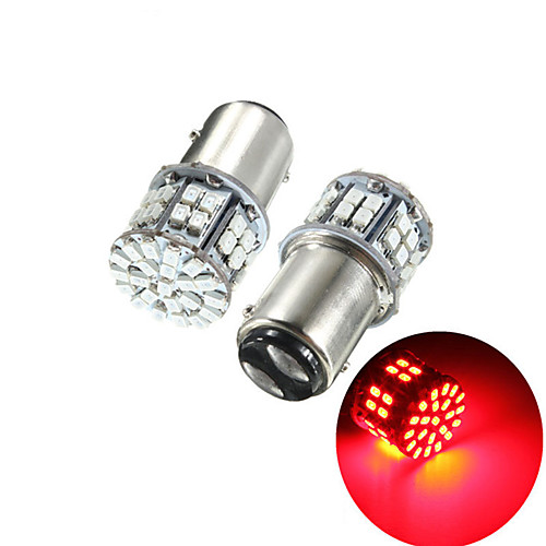 

Pack of 2 Super Bright BAY15D 1157 50SMD 1206 LED Car Brake Light DC 12V 50 LEDs Auto Rear Tail Lights Red Turn Signal Lamps Bulb