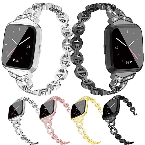 

Watch Band for Fitbit Versa / Fitbit Versa Lite / Fitbit Versa2 Fitbit Jewelry Design Stainless Steel Wrist Strap