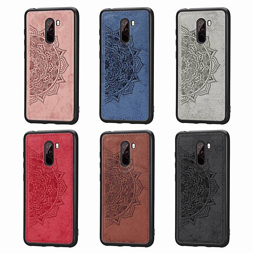 

Case For Xiaomi Xiaomi Redmi Note 6 / Xiaomi Pocophone F1 / Xiaomi Redmi 6 Pro Shockproof / Embossed Back Cover Flower Soft Canvas