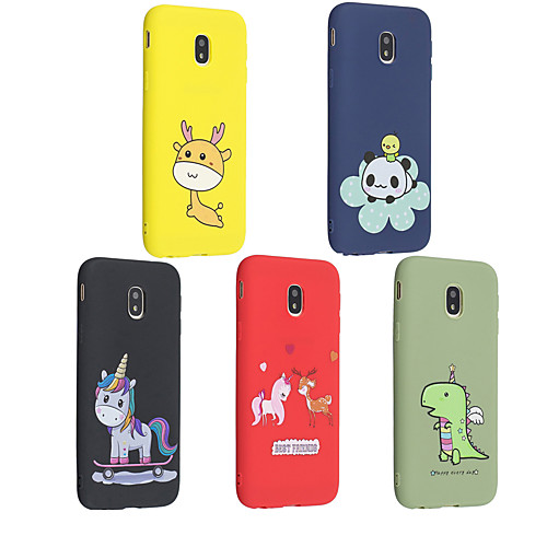 

Case For Samsung Galaxy J6 (2018) / J5 (2017) / J5 (2016) Frosted / Pattern Back Cover Animal / Cartoon Soft TPU