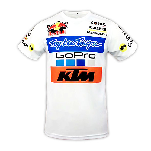 

Motorcycle Clothes Summer fashion Short sleeves Racing Mens T-Shirt for Unisex Poly / Cotton Blend Summer Breathable Motorbike motocross Moto Driving Clothing