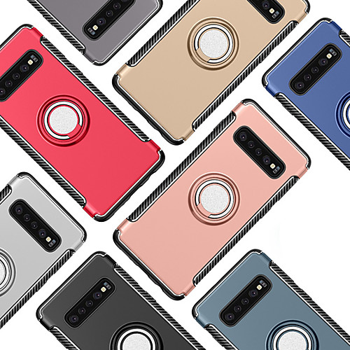 

Case For Samsung Galaxy Galaxy S10 Plus / S7 Ring Holder Back Cover Solid Colored Hard PC for Galaxy S10 / Galaxy S10 Plus / Galaxy S10 E