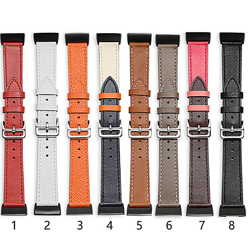 

Watch Band for Fitbit Charge 3 Fitbit Classic Buckle Genuine Leather Wrist Strap