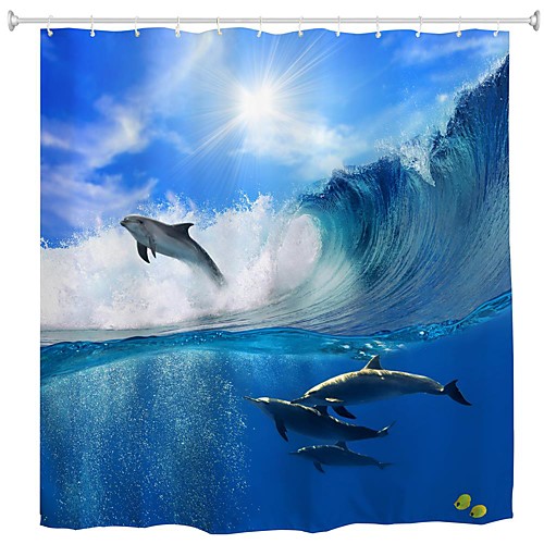 

Shower Curtains Modern Polyester Waterproof