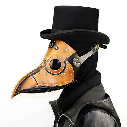

Plague Doctor Punk & Gothic Steampunk 17th Century Masquerade All Costume Brown Vintage Cosplay / Mask