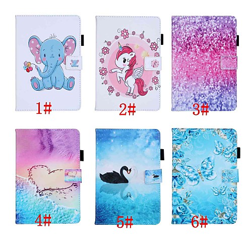 

Case For Apple iPad Air/iPad (2018) Auto Sleep / Wake Up / Magnetic / Flip Full Body Cases Animal / Cartoon / Butterfly Hard PU Leather for iPad Pro 9.7'' / iPad (2017) / iPad Air 2/iPad mini 1/2/3/4