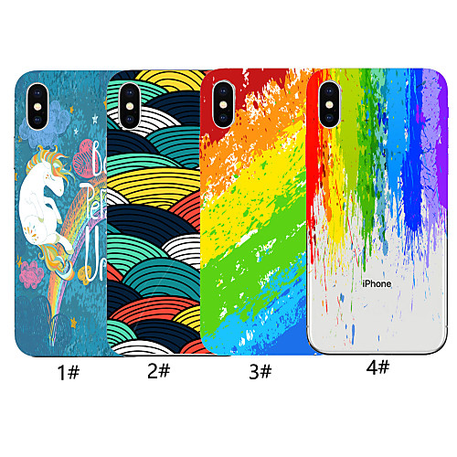 

Case For Apple iPhone XR / iPhone XS Max Vintage art ink painting Pattern Back Cover Lines / Waves Soft TPU for iPhone X XS 8 8PLUS 7 7PLUS 6 6PLUS 6S 6S PLUS