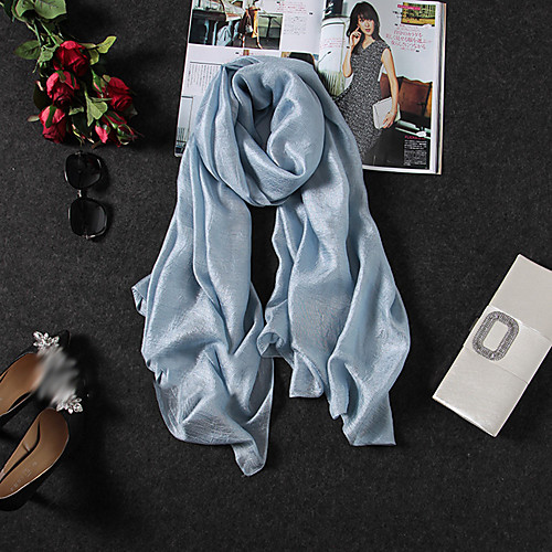 

Women's Active / Basic Linen Rectangle Scarf - Solid Colored