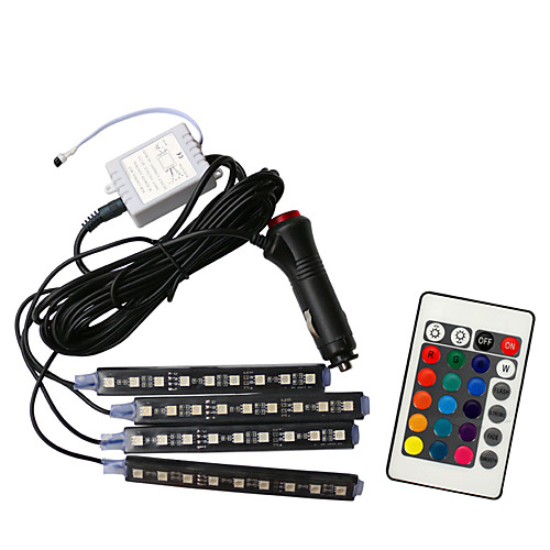 

A drag four car modeling cigarette lighter switch remote control mode interior decoration lights car car atmosphere lights