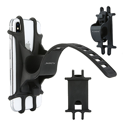 

Bike Phone Mount Anti-Slip Adjustable Anti-Shake / Damping for Road Bike Mountain Bike MTB Folding Bike Silicone Cycling Bicycle Black 1 pcs