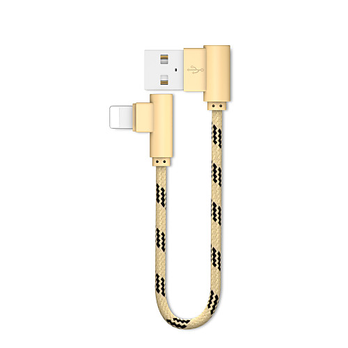 

Lightning Cable 0.2m(0.65Ft) Quick Charge Nylon USB Cable Adapter For iPhone