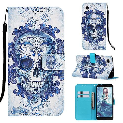 

Case For Google Google Pixel 3a / Google Pixel 3a XL Magnetic / with Stand / Shockproof Full Body Cases Skull Hard PU Leather for Google Pixel 3 / Google Pixel 3 XL / Google Pixel 3a XL