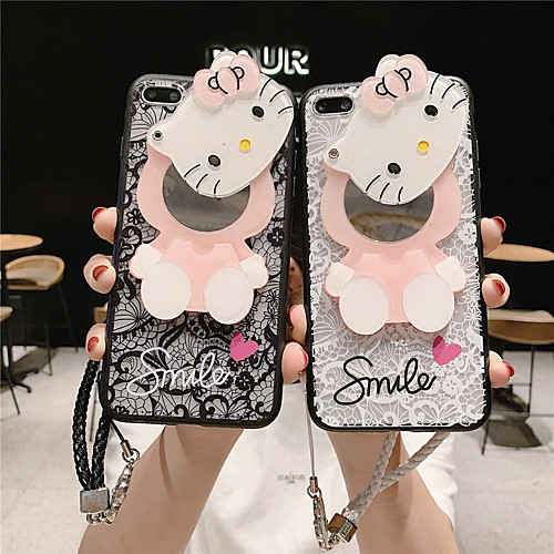 

Case For Apple iPhone XR / iPhone XS Max Pattern / Mirror Back Cover Animal / Cartoon Hard Acrylic for iPhone X XS 8 8PLUS 7 7PLUS 6 6PLUS 6S 6S PLUS