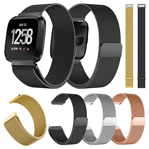

Watch Band for Fitbit Versa / Fitbit Versa Lite Fitbit Milanese Loop Metal / Stainless Steel Wrist Strap