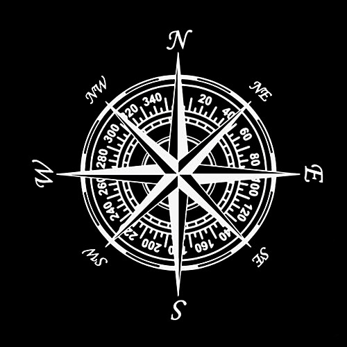 

Compass Nautical Navigate Style Vinyl Car-styling Decal Motorcycle Car Sticker